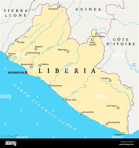 capital of liberia|political map of liberia.